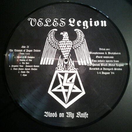 VELES / LEGION (Pol) 'Blood on My Knife' PICTURE LP